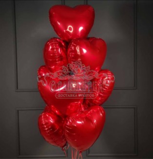 Шары гелием сердце